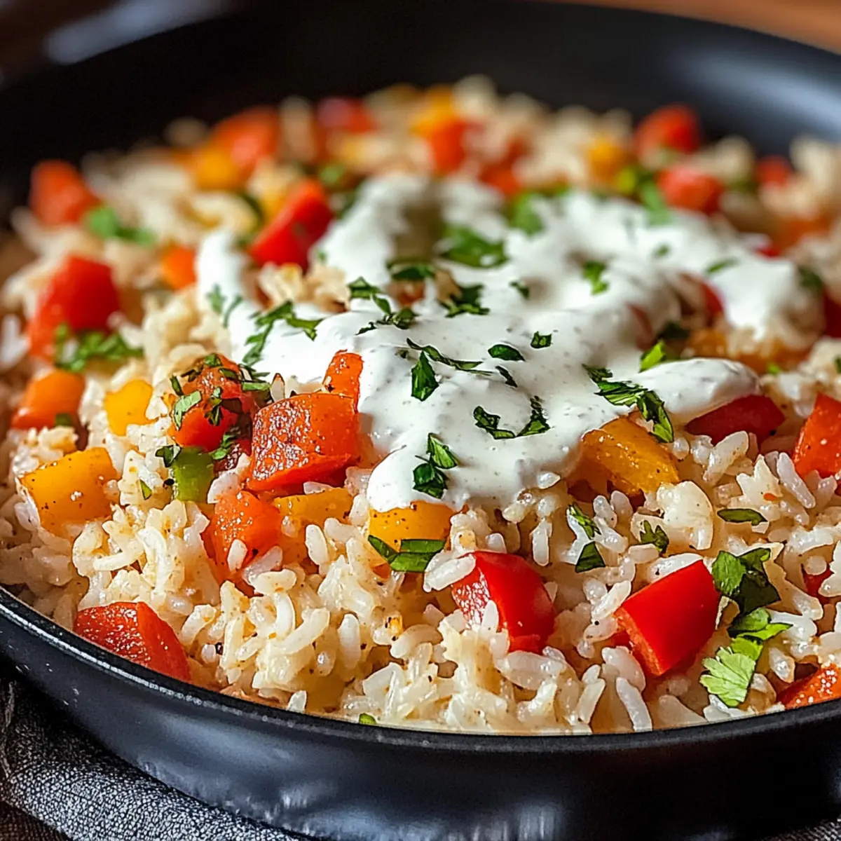 Paprika Reis Pfanne mit JoghurtsoAe tgvku1